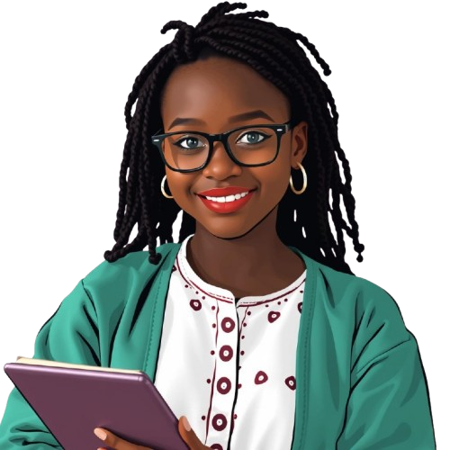 Student learning on AfriDigital